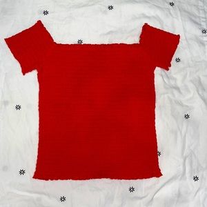Red Hollister crop top